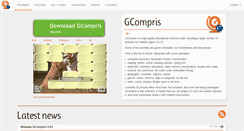 Desktop Screenshot of gcompris.net